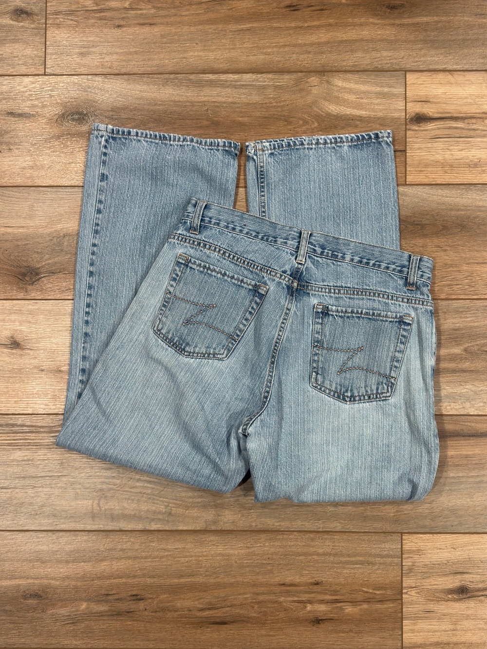 ZENA JEANS Vintage 90s Y2k 100% Cotton Low-rise Bootcut Jeans | Size 12 Petite